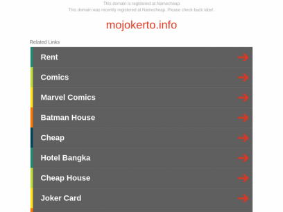 
	mojokerto.info - Registered at Namecheap.com
