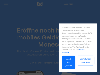 Monese: Open &amp; manage your mobile money account online today