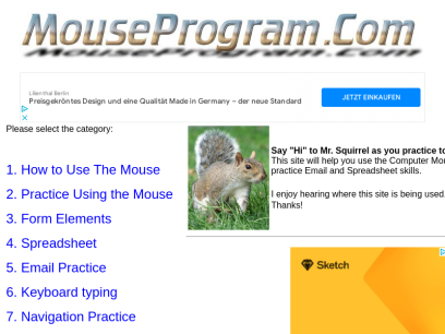 MouseProgram.Com - Practice Using The Mouse on The Computer