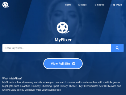 MYFLIXER - WATCH MOVIES AND SERIES ONLINE FREE IN FULL HD ON MYFLIXER