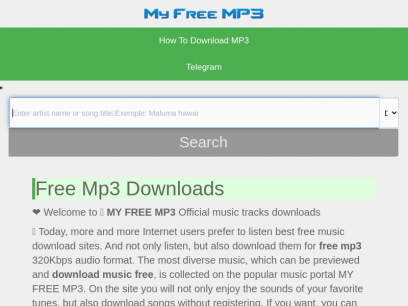 MYFREEMP3 ▷ Free Mp3 Downloads