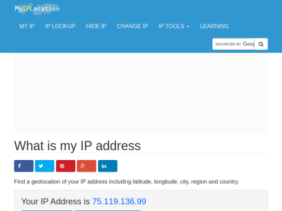 What is my IP address? Find IP information and locate ip on map