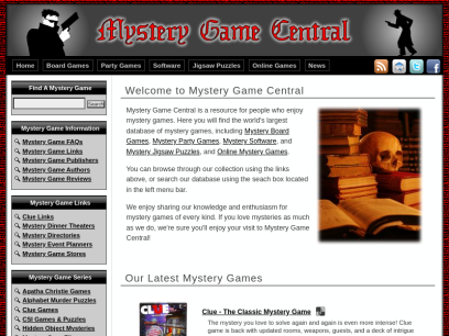 Mystery Game Central - Murder Mystery Games and Party Kits