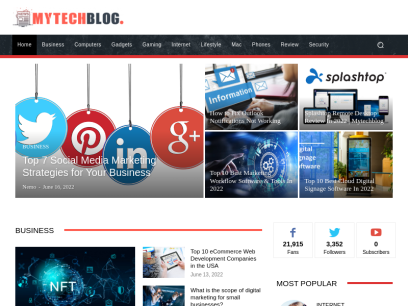 My Tech Blog - Internet and Technology News Blog