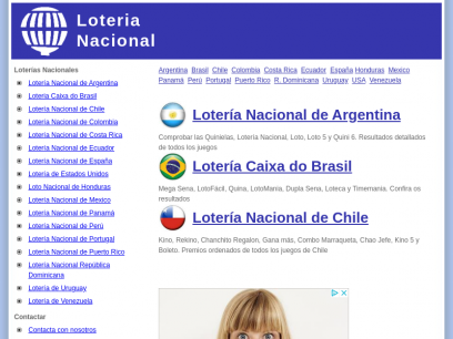 LOTERIA NACIONAL - Loterías Nacionales de Latinoamérica