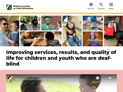 Improving services, results, and quality of life for children and youth who are deaf-blind