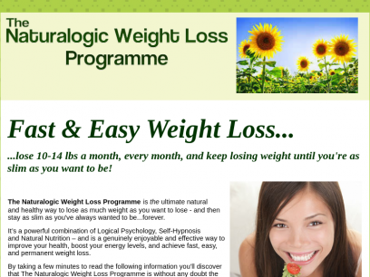 The Naturalogic Weight Loss Programme - Become as Slim as You Want to Be