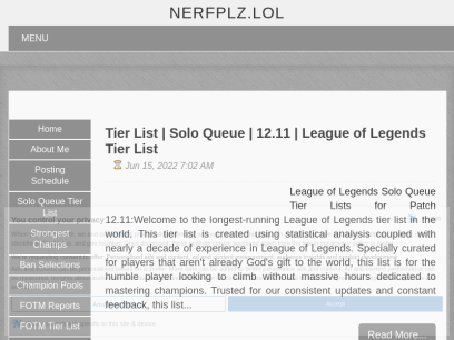

        League of Legends Guides | NERFPLZ.LOL
