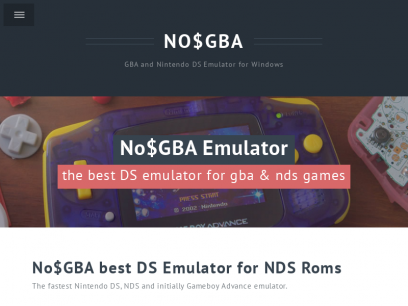 No$GBA : NoGBA best DS Emulator for NDS Roms »