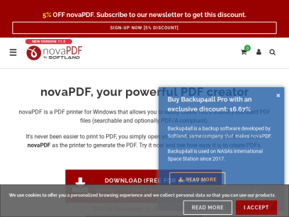 PDF Creator - Easily Create PDF files with novaPDF