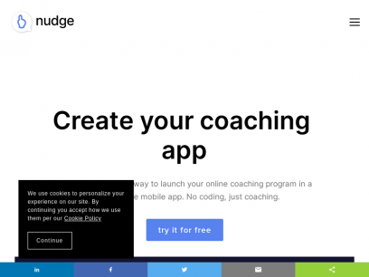 Create Your Own Custom Coaching App | Nudge Coach