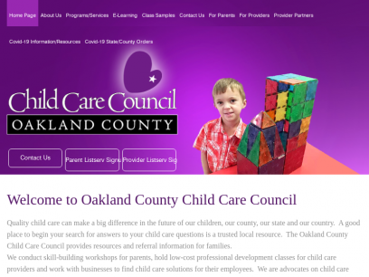 Welcome to Oakland County Child Care Council | Oakland Child Care