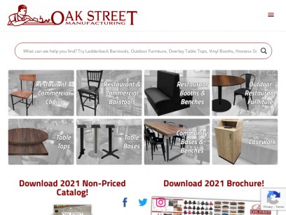 Oak Street Manufacturing | Barstools, Booths, Chairs, Table Tops, Outdoor