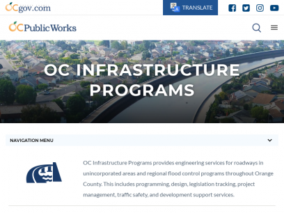 OC Infrastructure Programs Home | OC Infrastructure Programs California