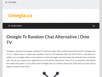 Tv online omegle OmeTV