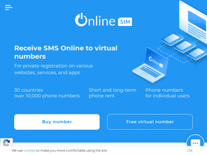 Onlinesim - online phone service for receiving virtual SMS to virtual SIM