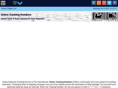 Online Tracking Numbers - Worldwide Couriers Track &amp; Trace Status