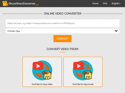 Online video converter from YouTube, Facebook, Twitter for free in .mp3 and .mp4