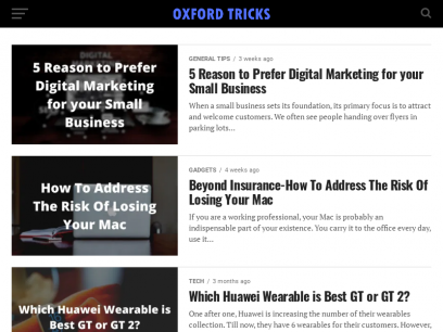 Oxford Tricks - Android Apps, Tricks and Tips