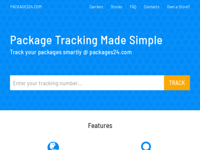 PACKAGE TRACKING SERVICE. TRACK YOUR PACKAGE HERE @ packages24.com
