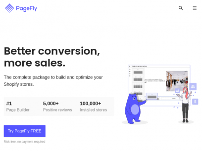 PageFly - ecommerce conversion rate optimization solution for Shopify