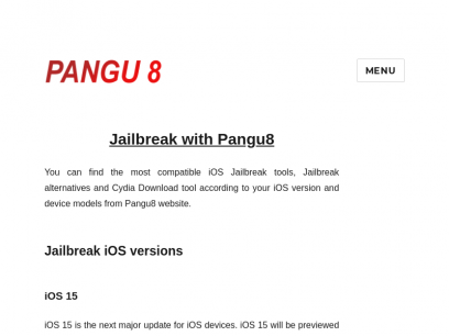 Find all iOS Jailbreak with Pangu8