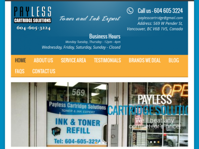 Ink and Toner Cartridge Refill Center in Vancouver, Canada
