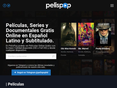PelisPop | Películas y Series Online en Español Latino y Subtitulado