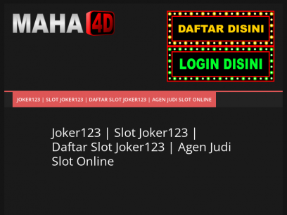 Joker123 | Slot Joker123 | Daftar Slot Joker123 | Agen Judi Slot Online