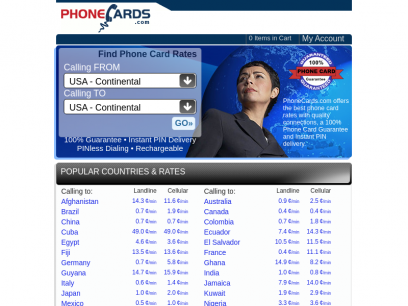 Find Best Phone Card &amp; Calling Card Rates @ PhoneCards.com