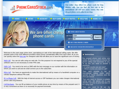 Calling cards | Phone cards shop | Buy cheap international prepaid phone card online
