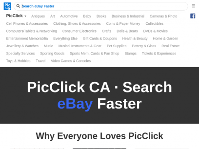 PicClick CA • Search eBay Faster