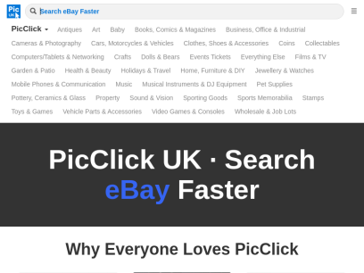 PicClick UK • Search eBay Faster