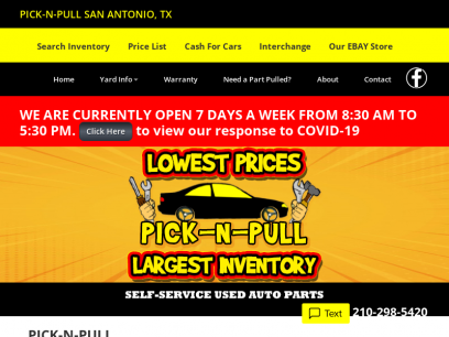 PICK-N-PULL
 - Auto Parts San Antonio, Pick and Pull, Used Auto Parts