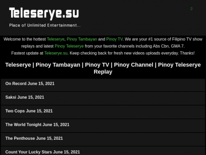 Teleserye | Pinoy Tambayan | Pinoy TV | Pinoy Channel | Pinoy Teleserye Replay