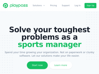 Sports Management Software - Playpass