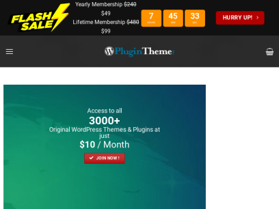 Wordpress Plugins and Themes at just $4.49 - PluginTheme.Net