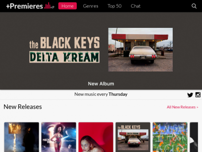Plus Premieres | New music every Thursday &#8226; 8AM &#8211; Midnight ET
