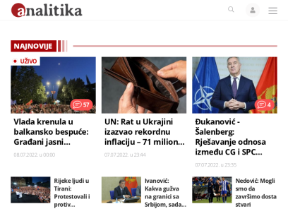 Portal Analitika - najvažnije vijesti iz Crne Gore i svijeta