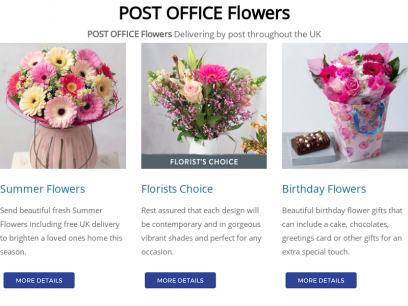 Post Office Flowers - Flowers by Post - Flowers delivered by Post - Send Flowers by Post Online
