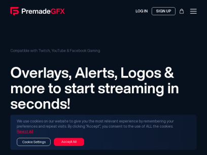 PremadeGFX - Twitch Overlays, Animated Stream Overlays, Alerts and Stream Packages.