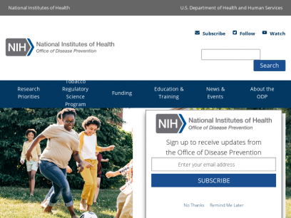 Home | NIH Office of Disease Prevention Website