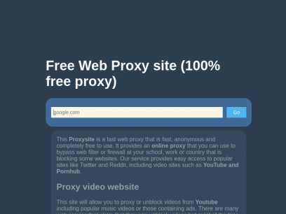 compatible video proxy website compatible video proxy website