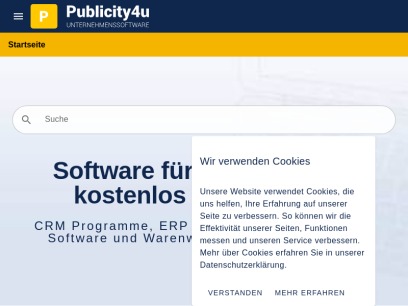Publicity4u - Software Lösungen für Unternehmen | ERP und CRM Software