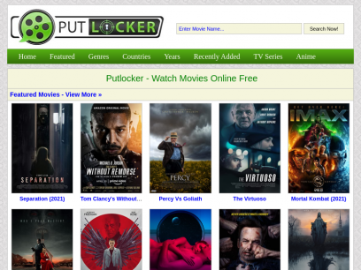 Watch Movies &amp; TV Shows Online - FREE Best Streaming - PutLocker