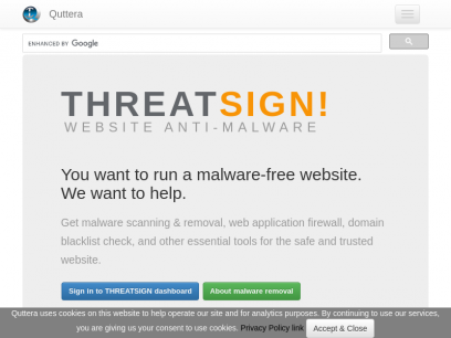 FREE Online Website Malware Scanner | Website Security Monitoring &amp; Malware Removal | Quttera