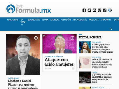 Radio Fórmula noticias al momento de México y el mundo