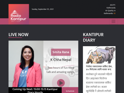 96.1, 101.8 MHz: Nepal’s most listened Radio Station - Radio Kantipur