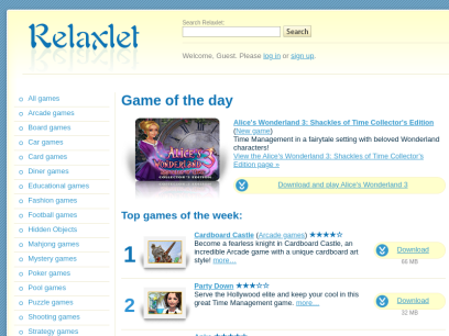 Game Downloads - Play Games at Relaxlet!
