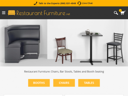 Restaurant Furniture: Chairs, Bar Stools, Tables &amp; Booths